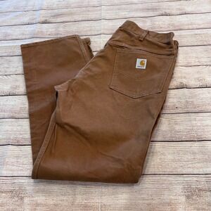 Carhartt 623D Vintage Brown Duck Canvas Work Pants Mens 33x31Made in USA 90s